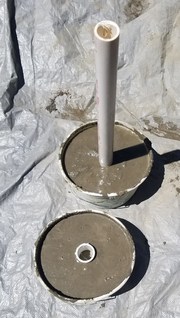 Curing the concrete